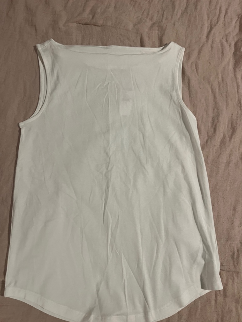 GAP Women's White Scoop Neck Tank Top